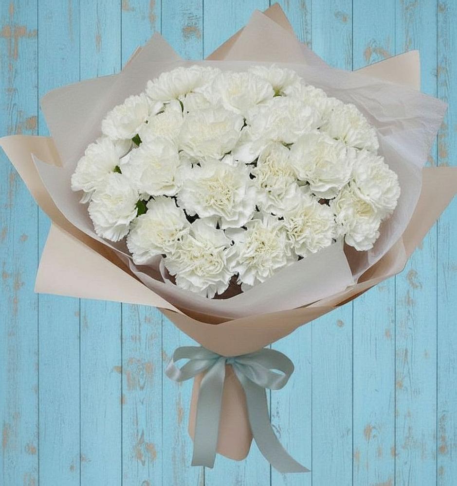 Букет цветов из: Гвоздики в Троицком