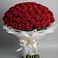 Букет 101 Красная роза Блэк Мэджик в Троицком