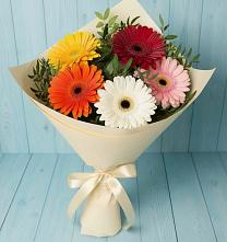 Букет цветов из:  Герберы #REPLACE_PRED# Троицком