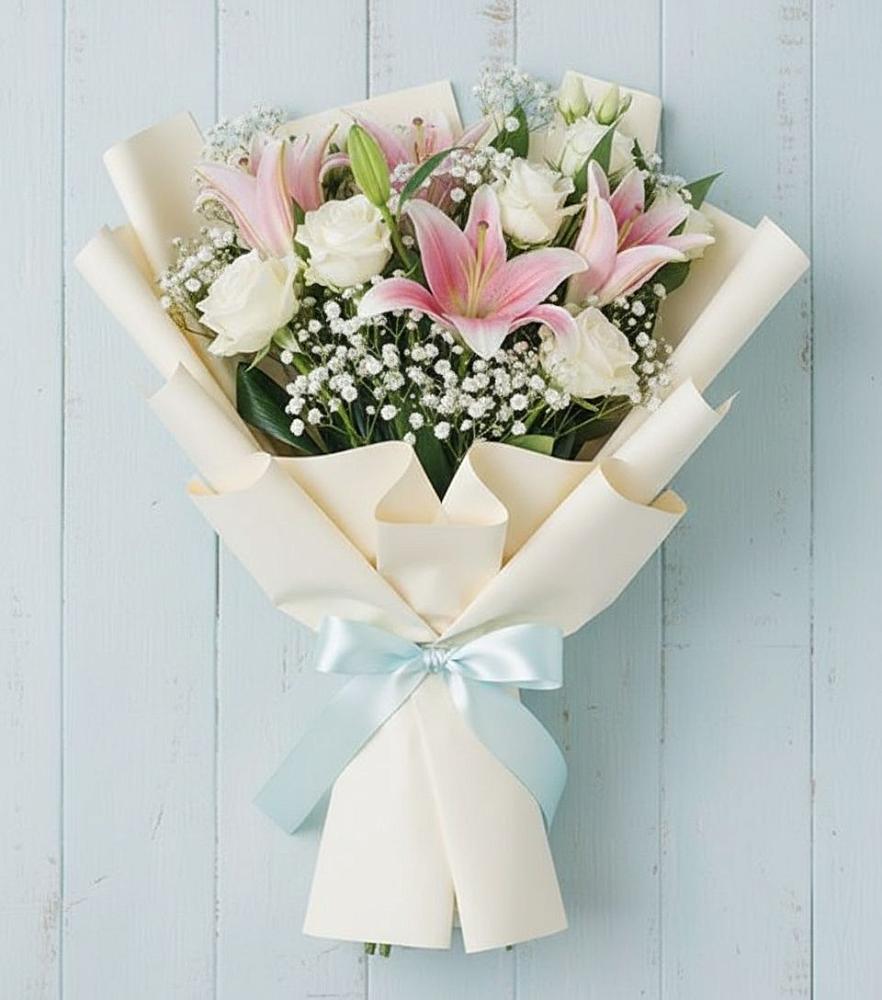 Букет цветов из: Лилии в Троицком