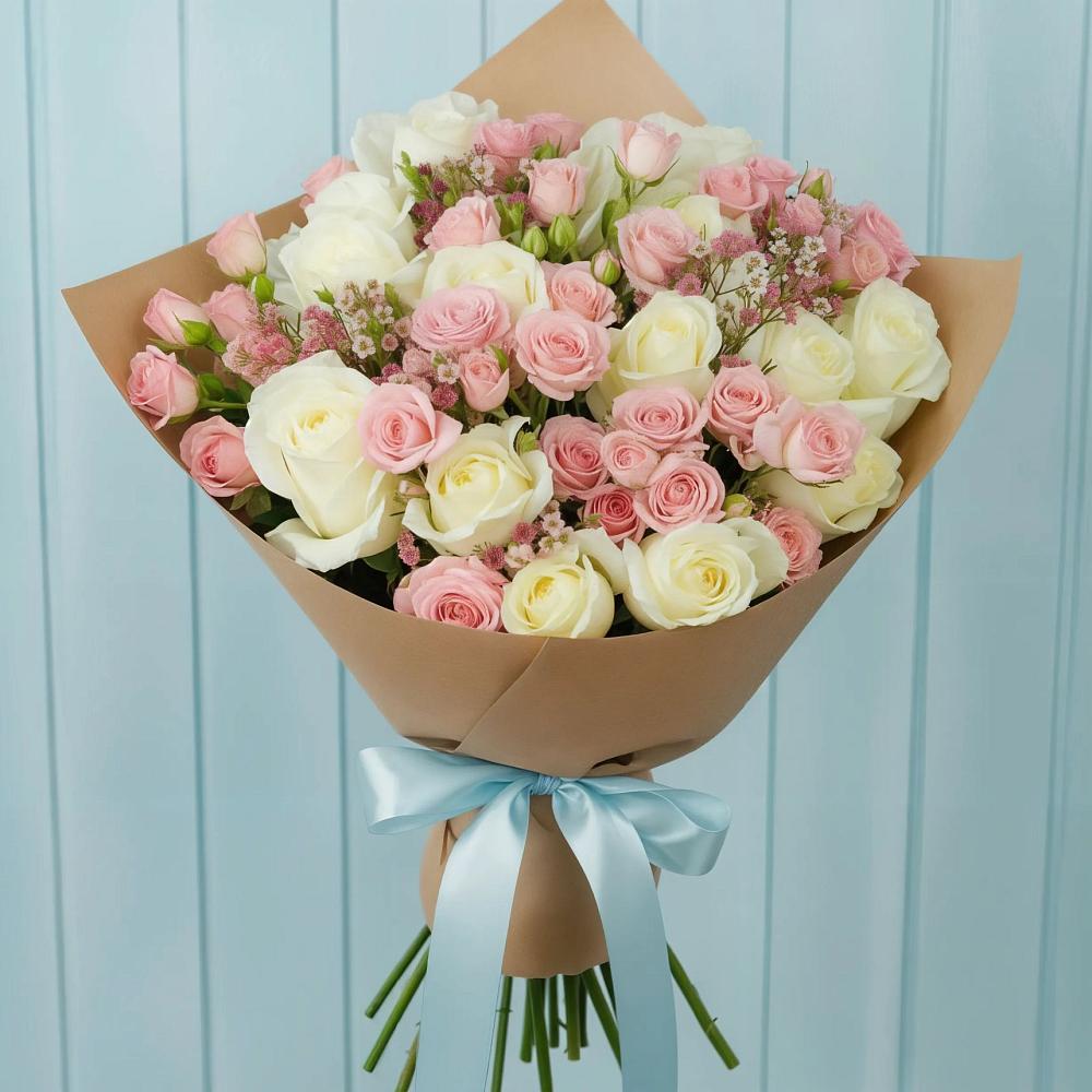 Букет цветов из: Розы в Троицком