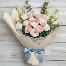 Букет цветов из:  Лизиантусы #REPLACE_PRED# Троицком