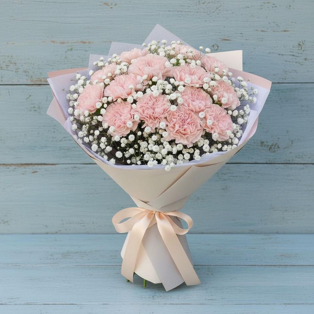 Букет цветов из: Гвоздики в Троицком