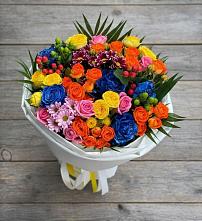 Букет цветов из:  Розы и Хризантемы в Троицком
