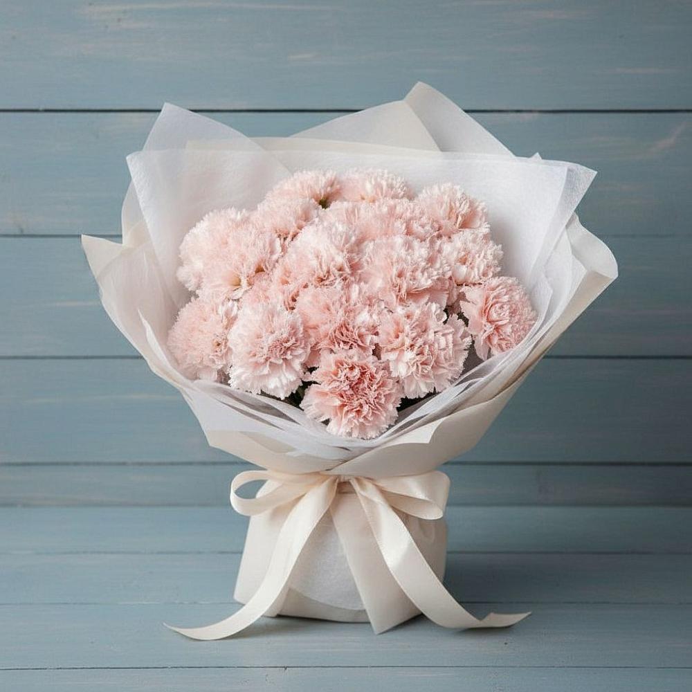 Букет цветов из: Гвоздики в Троицком